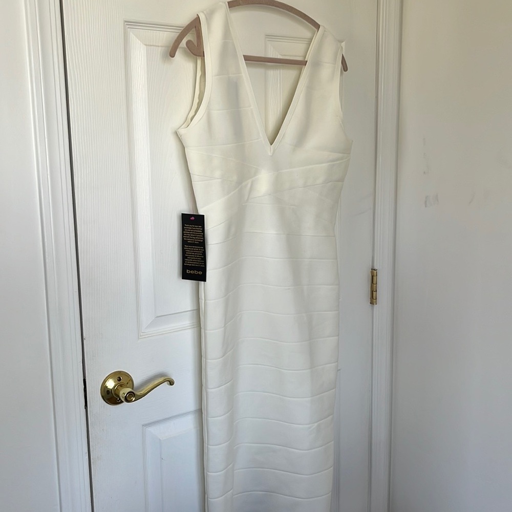 NWT bebe bandage dress sleeveless mid length